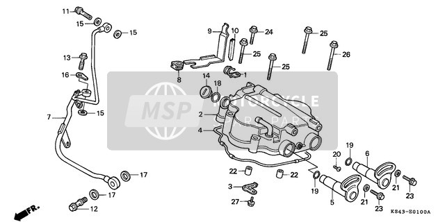 Honda CN250 1986 Cilindro Cubierta de la cabeza para un 1986 Honda CN250